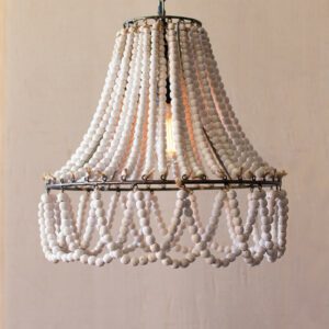 Wood Beads Pendant Light