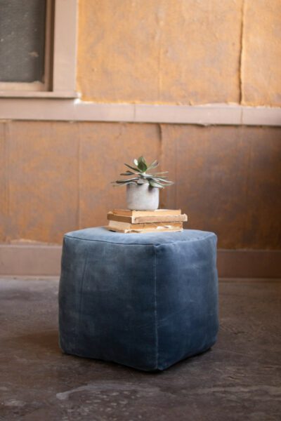 velvet pouf