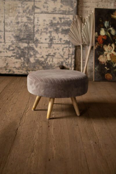 velvet ottoman