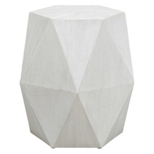Volker White Accent Table
