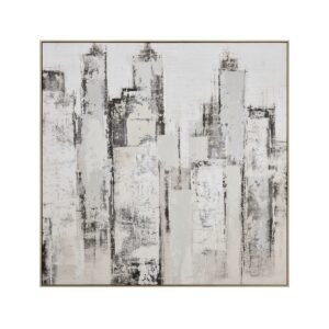 Urban Mist Abstract Framed Wall Art