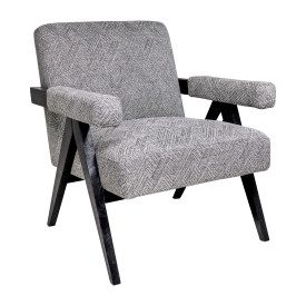 Scandinavian Gray Accent Chair