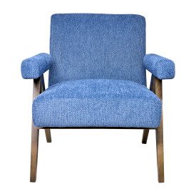 Scandinavian Blue Accent Chair