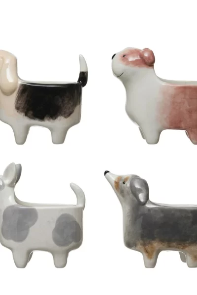 Ceramic Dog Planter