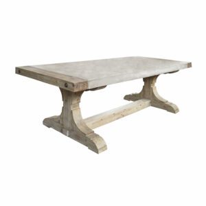 90.5" Concrete Pirate Dining Table