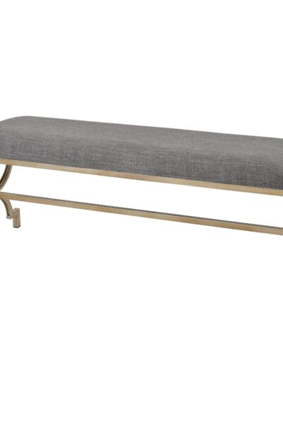 Gray Comtesse Double Bench