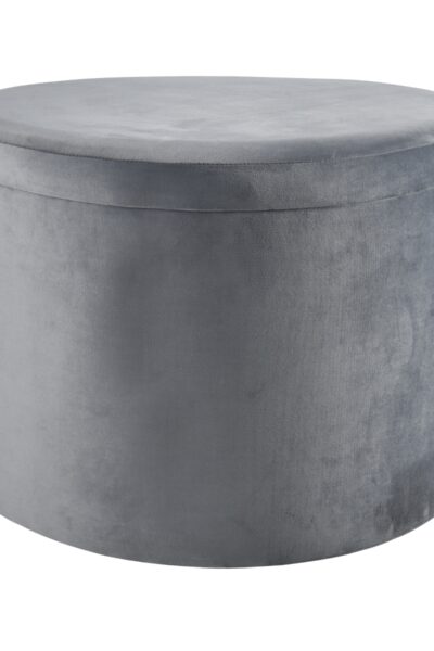 Grey Linder Storage Ottoman