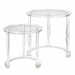 Jacobs Round Nesting Table, Set of 2