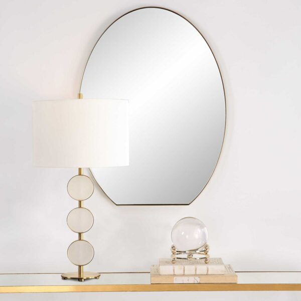 Brass Cabell Oval Mirror