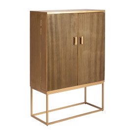 Gold Wood 55 Inch 2-Door Cabinet