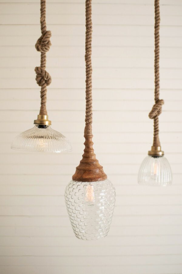 Pendant Light with Rope