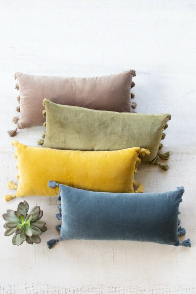 Velvet Lumbar Pillow