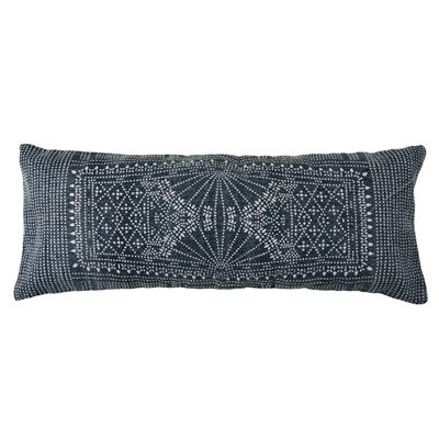 Indigo Batik Lumbar Pillow