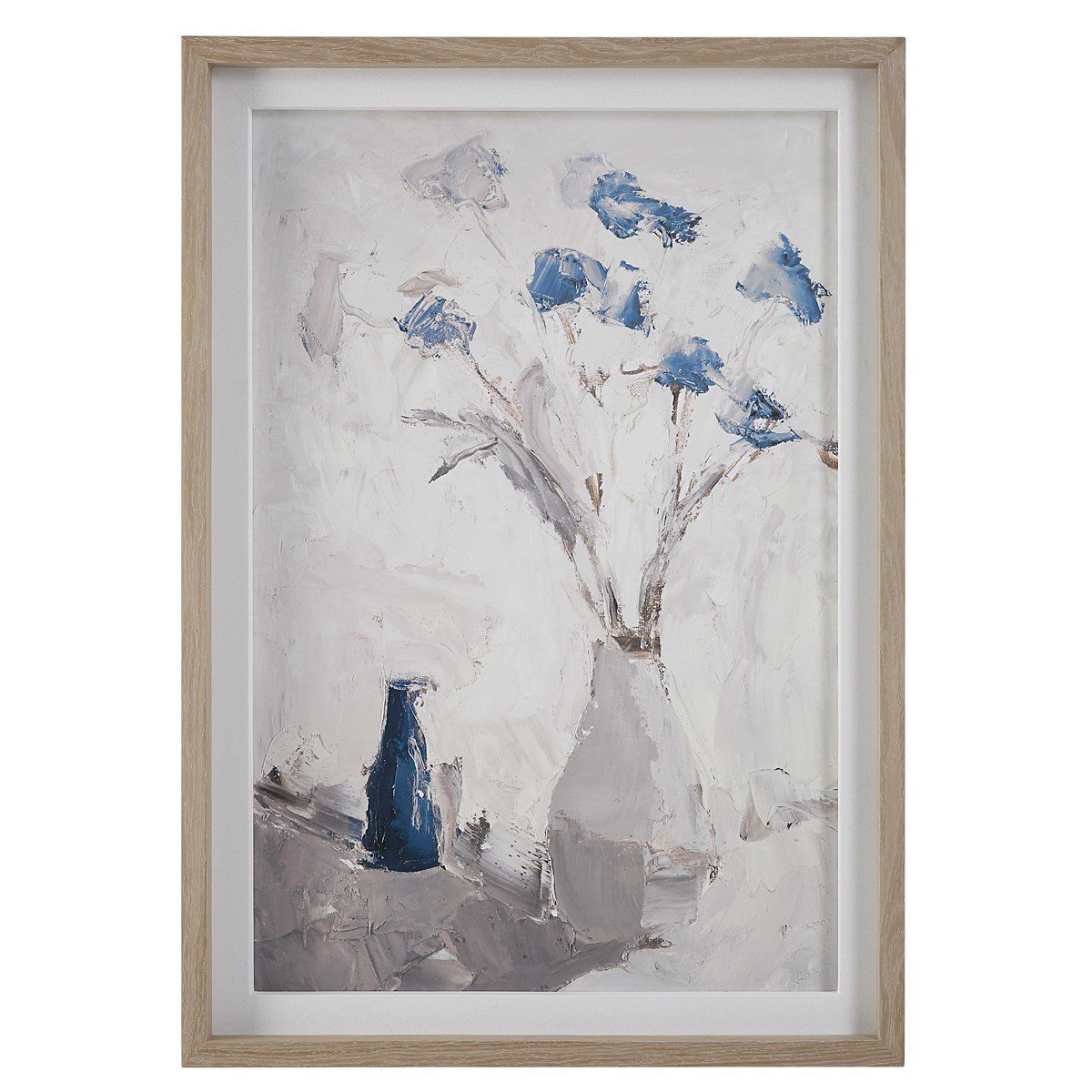Blue Flowers in Vase