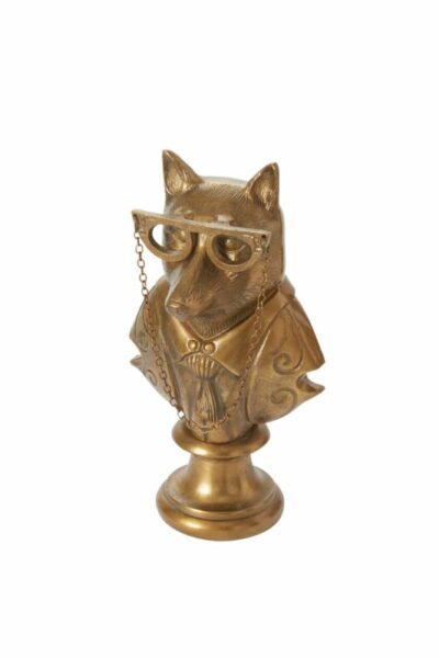 Eloise the Fox Bust in Bronzed Aluminum