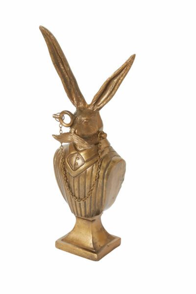 Eric the Hare Bust in Bronzed Aluminum