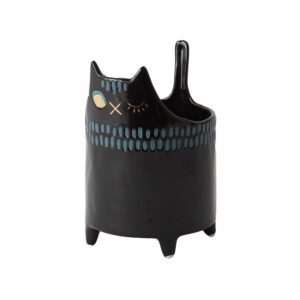 Mysterious Black Cat Pot