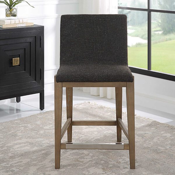 Uttermost Klemens Chocolate Counter Stool