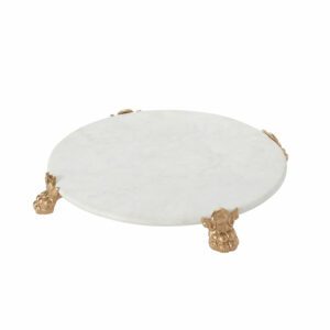 Clawfoot Marble Serving Platter