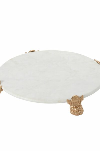 Clawfoot Marble Serving Platter