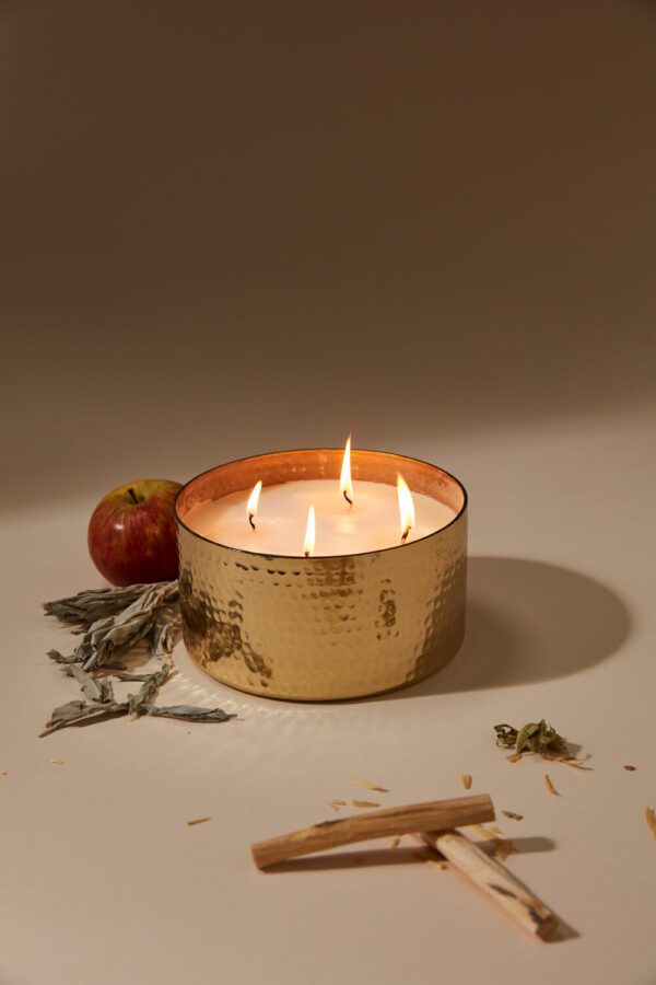 Small Golden Ritual Candle