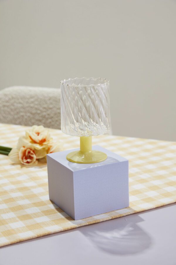 Yellow Nuovo Wine Glass