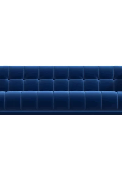 Addison Large Navy-Blue Velvet Sofa