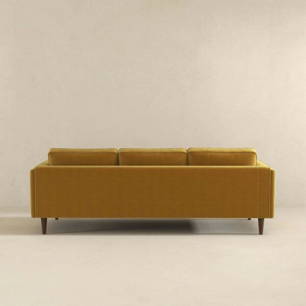 Amber Yellow Luxury Modern Velvet Sofa