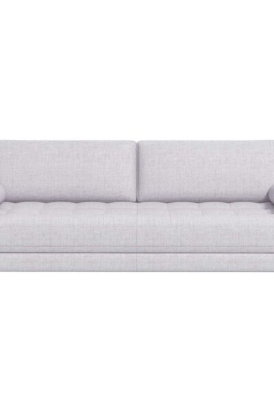 Anthony Light Grey Pillow Back Fabric Sofa