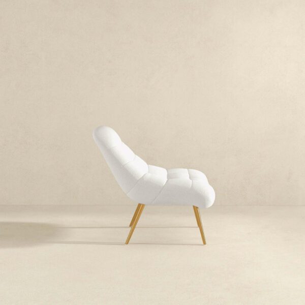 Aubrey French Cream Boucle Lounge Chair