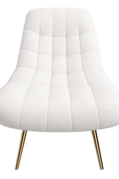 Aubrey French Cream Boucle Lounge Chair