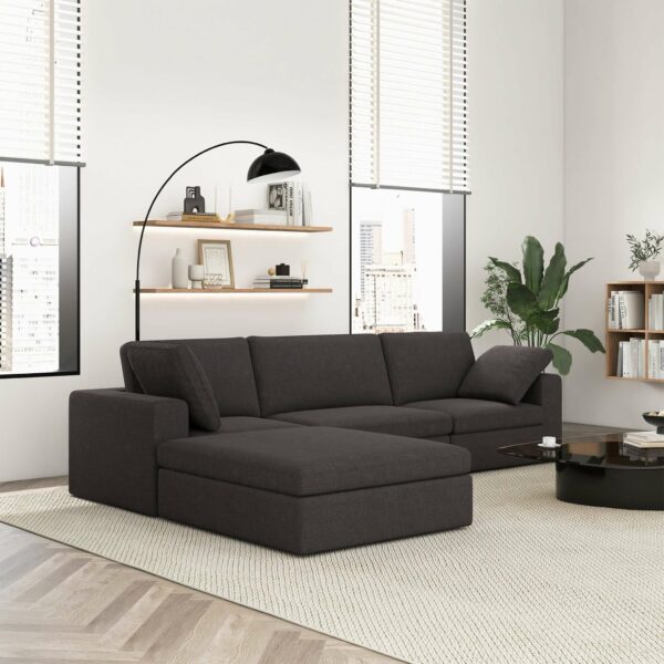 Cecilia Dark Gray Modular Corner Sectional Sofa