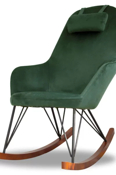 Chelsea Green Velvet Rocking Chair