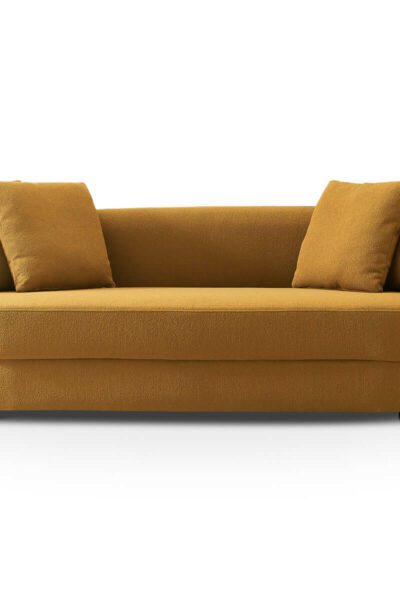 Dylan Modern French Dark Yellow Boucle Sofa