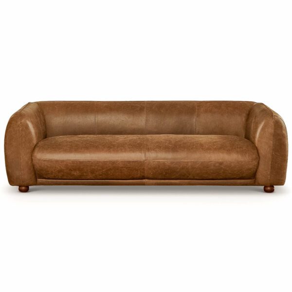 Marlon Luxury Italian Brown Leather Sofa