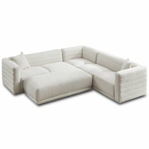 Solo Cream Boucle Modular Corner Sectional Sofa