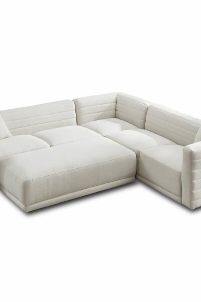 Solo Cream Boucle Modular Corner Sectional Sofa