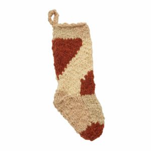 Brown Quiet Night Stocking