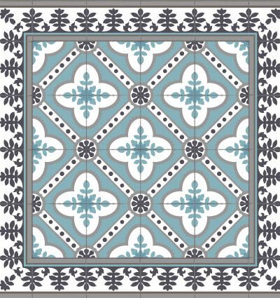 Adama Blue Castello Rug