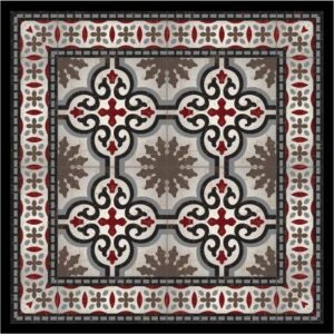 Adama Black and Red Dream Rug