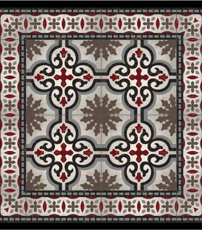 Adama Black and Red Dream Rug