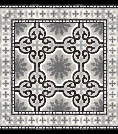 Adama Black and White Dream Rug