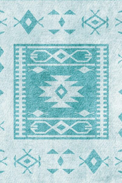 Adama Turquoise Dune Rug