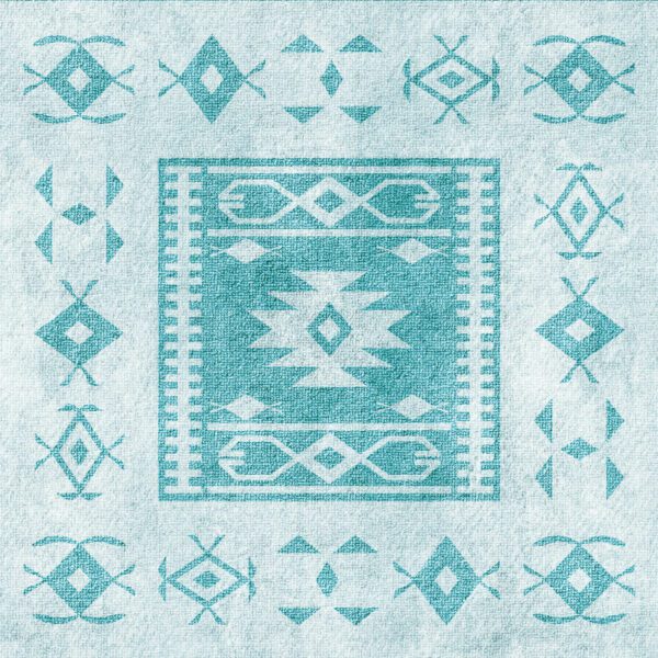 Adama Turquoise Dune Rug