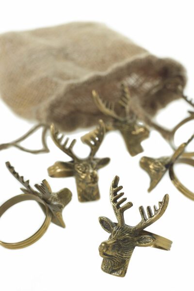 Deer Rings Set of 6