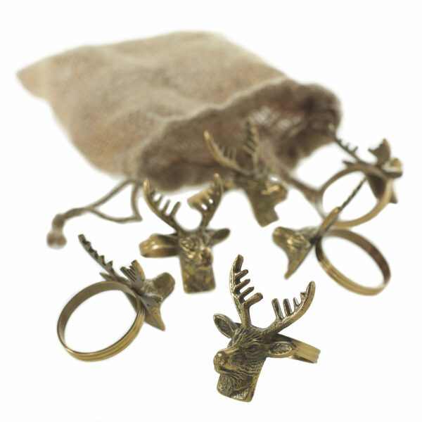 Deer Rings Set of 6