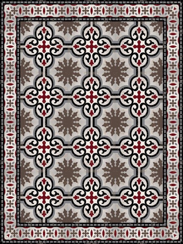 Adama Black and Red Dream Rug