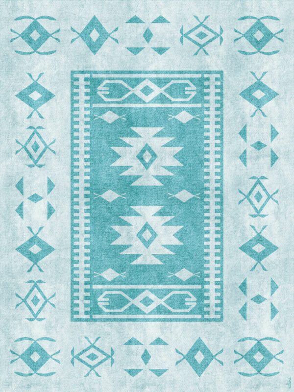 Adama Turquoise Dune Rug