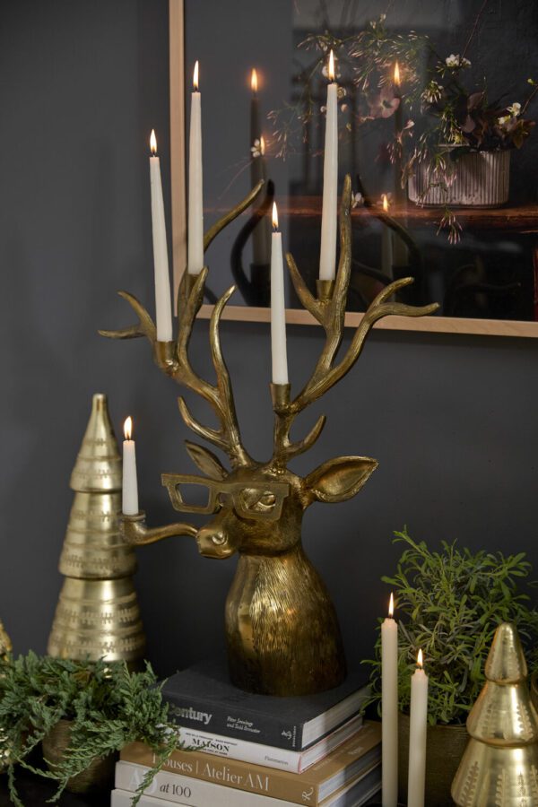 Frankie the Stag Large Candelabra