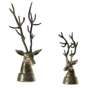 Gold Deer Head Statue